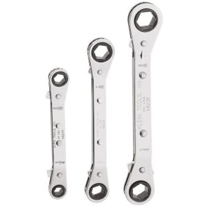 Reverse Ratchet Box Wrench Set 3 Pc | Tool Sets Hand Tools Silver