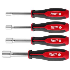 SAE HollowCore Magnetic Nut Driver Set 4pc | Nut Drivers Hand Tools Nut Drivers