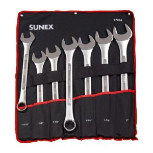 SAE Raised Panel Jumbo Combination Wrench Set 7pc | Wrenches Hand Tools Tool Sets