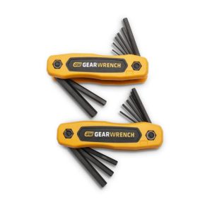 SAE/Metric Folding Hex Key Set 17pc | Hex Keys Hand Tools Hex Keys