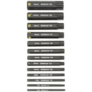 Set of 13 2 Inch Star Socket Bits Without Sockets | Hex Keys Hand Tools Hex Keys