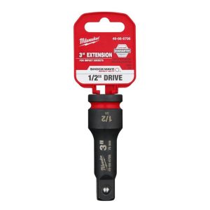 SHOCKWAVE Impact Duty 1/2inch Drive 3inch Extension | Sockets & Socket Sets Hand Tools Black