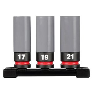 SHOCKWAVE Impact Duty Socket 1/2 Drive Metric 3PC Lug Nut Wheel Set | Sockets & Socket Sets Hand Tools Sockets & Socket Sets