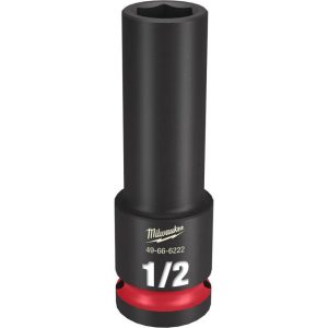 SHOCKWAVE Impact Duty Socket 1/2in Drive 1/2in Deep 6 Point | Sockets & Socket Sets Hand Tools Black