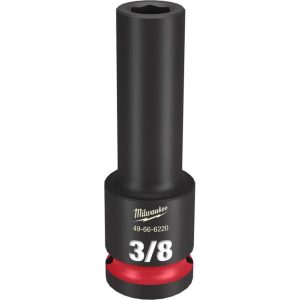 SHOCKWAVE Impact Duty Socket 1/2in Drive 3/8in Deep 6 Point | Sockets & Socket Sets Hand Tools Black