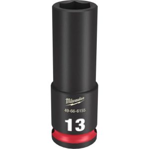 SHOCKWAVE Impact Duty Socket 3/8in Drive 13MM Deep 6 Point | Sockets & Socket Sets Hand Tools Black