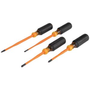 Slim-Tip Insul Screwdrivers 4-pc | Screwdrivers Hand Tools Screwdrivers