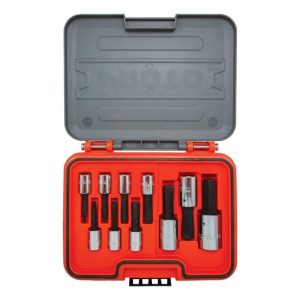 Socket Set 3/8 & 1/2 DR 10pc SAE HEX | Sockets & Socket Sets Hand Tools Red