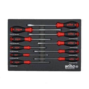 SoftFinish Cushion Grip Screwdriver Tray Set 10pc | Tool Sets Hand Tools Tool Sets