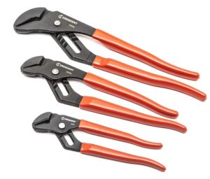 Straight Jaw Dipped Handle Tongue and Groove Plier Set 3pc | Pliers Hand Tools Pliers