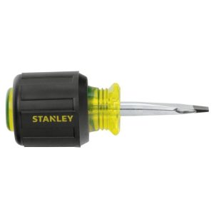 Vinyl Grip Standard Slotted Tip Stubby Screwdriver 1/4 in x 1-1/2 in | Screwdrivers Hand Tools Screwdrivers