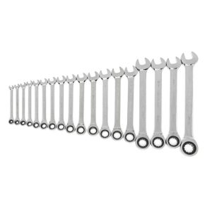 Wrench Set Ratcheting Combination Metric 18pc | Wrenches Hand Tools Silver