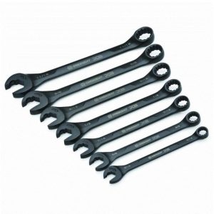 X6 Ratcheting Wrench Set 7 Pc. Combination with Spline Open End | Tool Sets Hand Tools Black