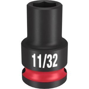 Impact Socket 3/8in Drive 11/32in Standard 6 Point | Sockets & Socket Sets Hand Tools Black