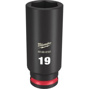 SHOCKWAVE Impact Duty Socket 3/8in Drive 19MM Deep 6 Point | Sockets & Socket Sets Hand Tools Black