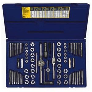 76 Pc. Machine Screwith Fractional/Met | Taps & Dies Hand Tools Silver