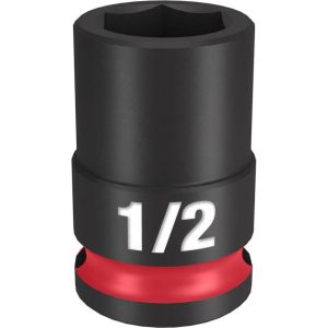 Impact Socket 3/8in Drive 1/2in Standard 6 Point | Sockets & Socket Sets Hand Tools Black