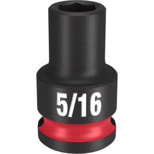 Impact Socket 3/8in Drive 5/16in Standard 6 Point | Sockets & Socket Sets Hand Tools Black